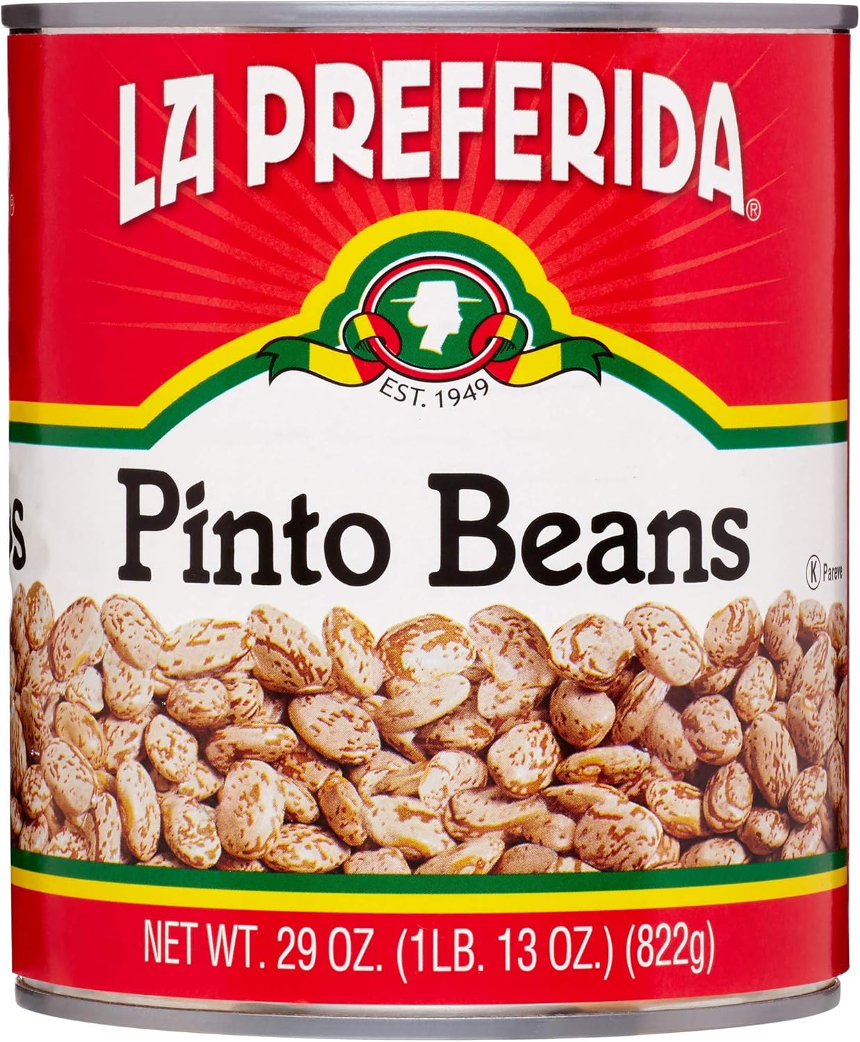 La Preferida Frijoles Pintos Canned Pinto Beans - 1 Can (1 lb. 13 oz)