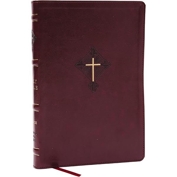 RSV2CE, Thinline Large Print Catholic Bible, Black Leathersoft