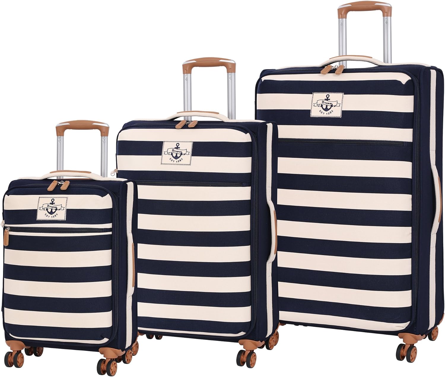 it luggage 3 Piece Set of AnchorLite 8 Wheel Lightweight Suitcases