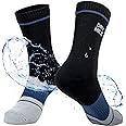 DRYMILE Slim Waterproof Socks, Thin Moisture Wicking Waterproof Socks for Men & Women, Golf, Cycling, Trekking - Crew