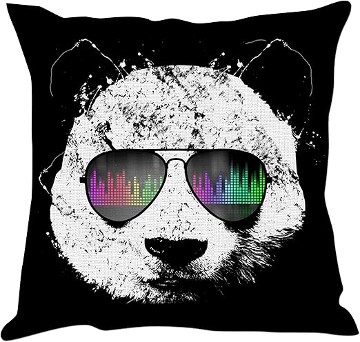Amazon Com Hexagram Funny Panda Throw Pillow Covers Decorative