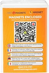 FIRST4MAGNETS N35 Neodymium Magnets 25x8x2mm 2.1kg Pull Pack of 10 DIY Crafts view 4