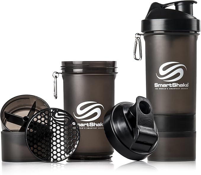 Smartshake Unisex's Protein Mixer Bottle, Gunsmoke, 600 ml Amazon.co