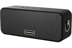 Monster S180 Bluetooth Speaker, 40W Portable Speaker with Stereo Sound, Bluetooth 6.0, 28H Playtime, Support AUX, TF, Wireles