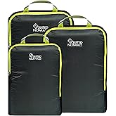 SUITEDNOMAD Ultralight Compression Packing Cubes Set, Suitcase and Backpack Travel Organizer Bags