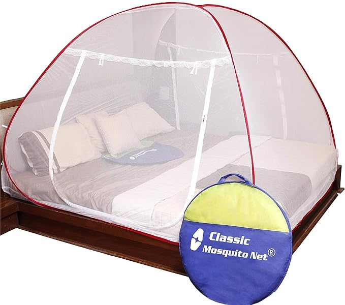 Classic Mosquito Net Foldable King Size, Double Bed with Saviours