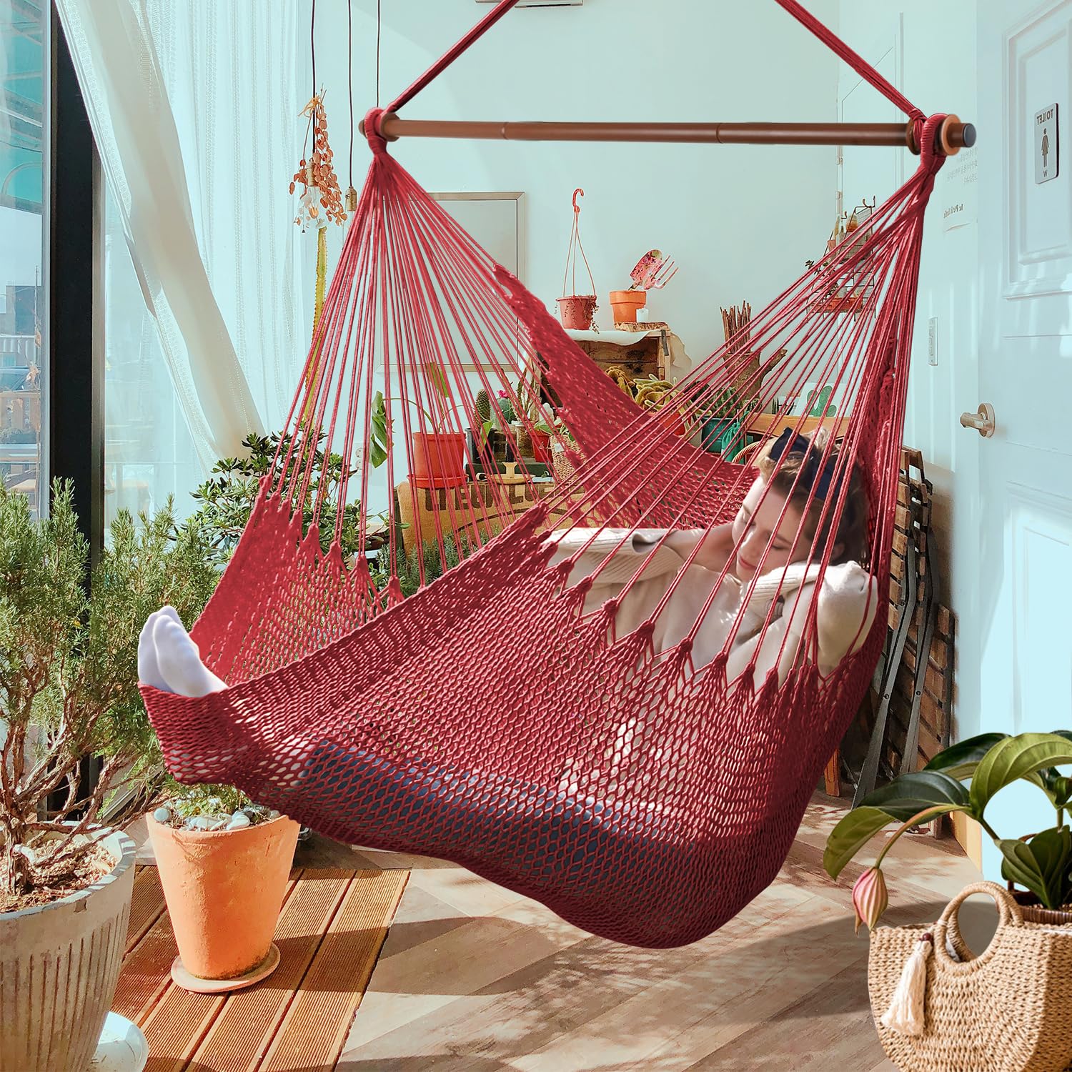Double Hammock Crowell Chair Hammock Luxury Macrame Hammock Chair