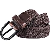 Mile High Life Young Boys Girls | Braided Stretch Elastic Belt | Pin Prong Buckle | Loop End Tip |