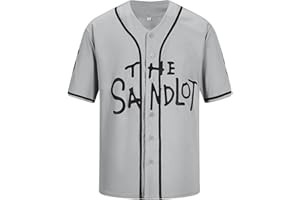 Aolapo 90s Outfit for Men,Sandlot 30 Jersey Rodriguez 30 Squints 5 Yeah-Yeah 11 Short Sleeve Baseball Jerseys for Men Women
