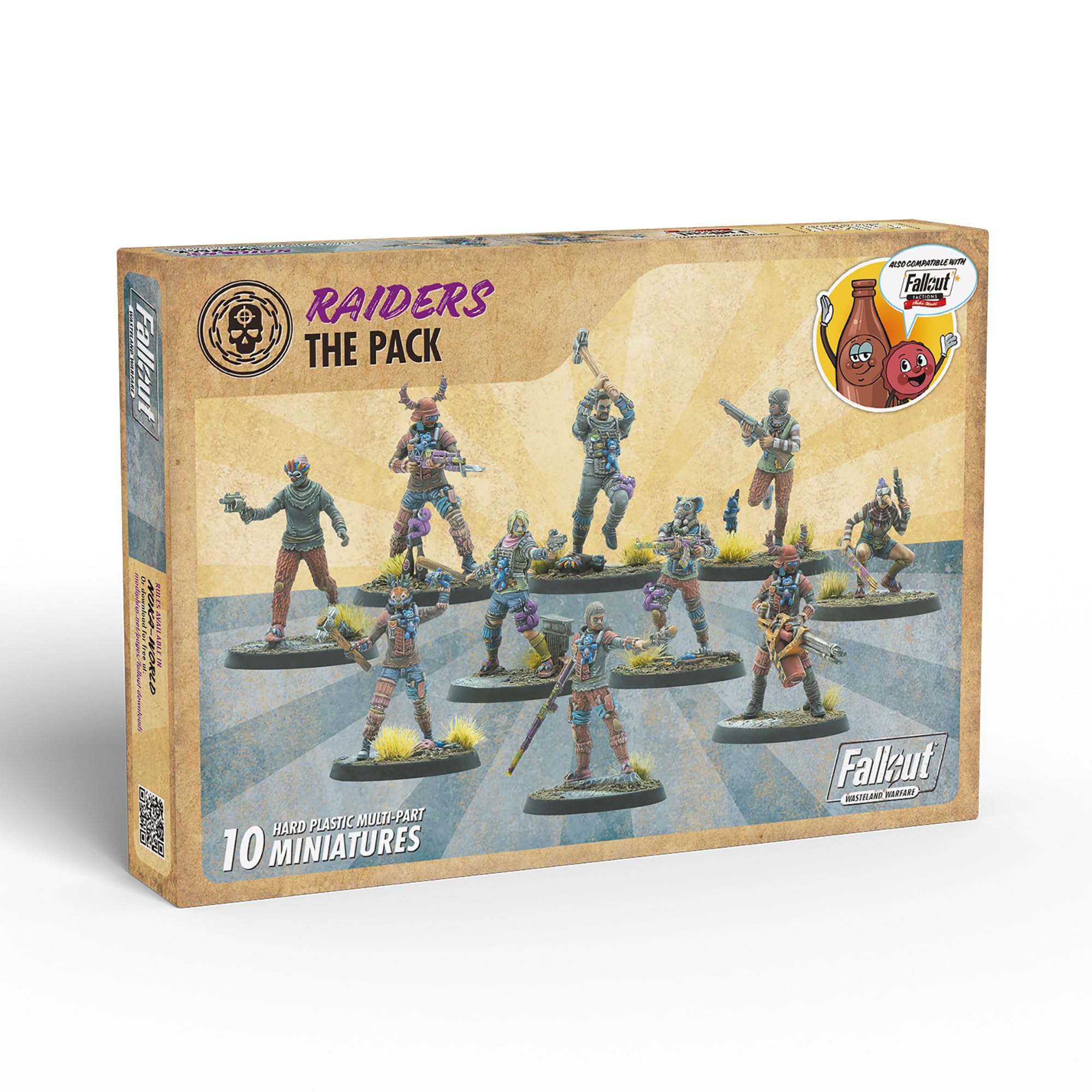 Modiphius, Fallout: Miniatures - Raiders: The Pack