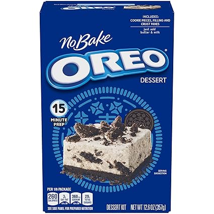 Amazon Com Jell O No Bake Oreo Dessert Kit 12 6 Oz Box Grocery Gourmet Food