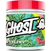 GHOST Greens Powder, Guava Berry, 30 Servings, Gluten-Free | 19 Superfood Greens &amp; Reds Powder, Fruits, Vegetables, Spirulina - Prebiotics, 10 Billion CFU Probiotic &amp; Digestive Enzymes