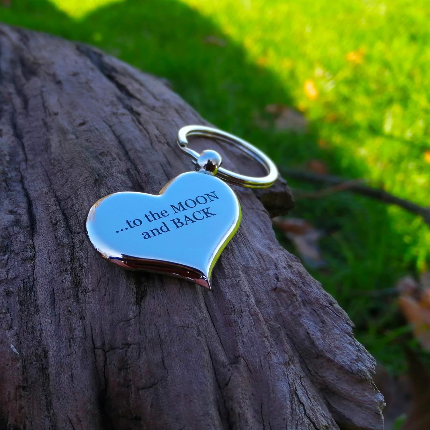 LT I Love You to the Moon and Back Metal Keyring - Romantic Valentine's Gift for Her or Anniversary Present for Wife and Girlfriend - Image 4