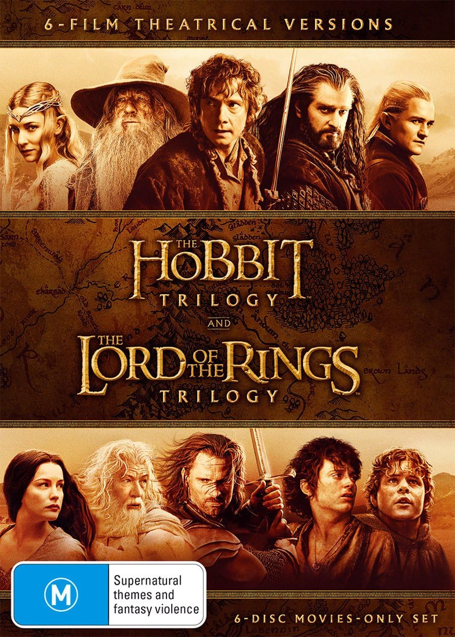 The Hobbit Trilogy and The Lord of the Rings Trilogy (DVD) Peter Jackson, Richard Armitage The Hobbit Trilogy and The Lord of the Rings Trilogy (DVD) Peter Jackson, Richard Armitage