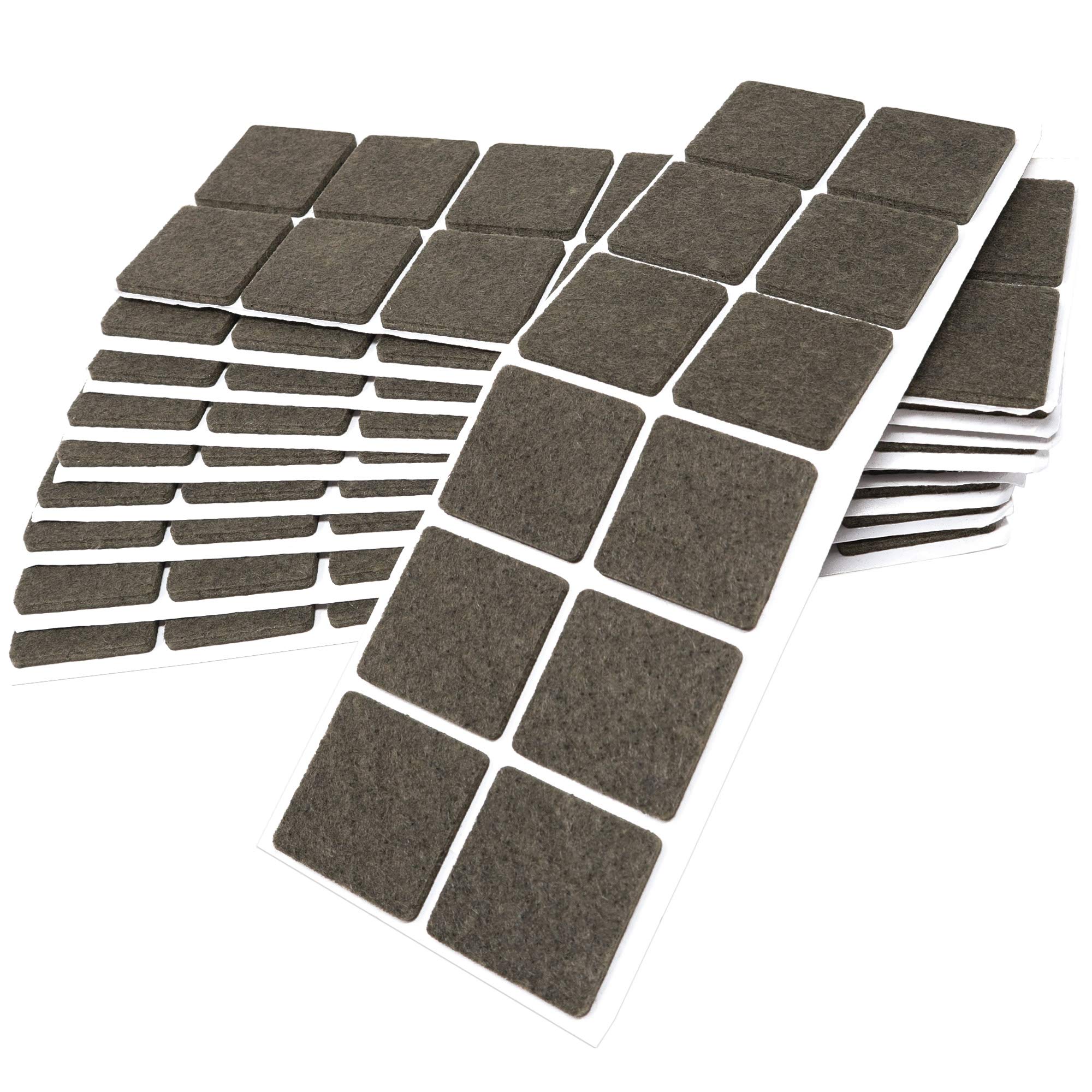 Adsamm FP-35-SA-BR-3535-12-10 FP-35-SA-BR-3535-12 120 x Felt Pads, Brown, 35 x 35 mm