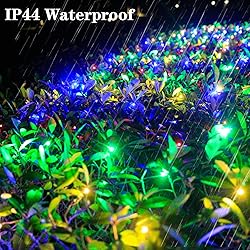 OYCBUZO 360LED Colorful Christmas Net Lights, 21ft