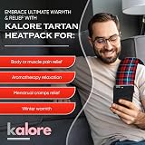 Kalore Koddle Purple Tartan Heatpack XL 800g Wheat Microwave view 2