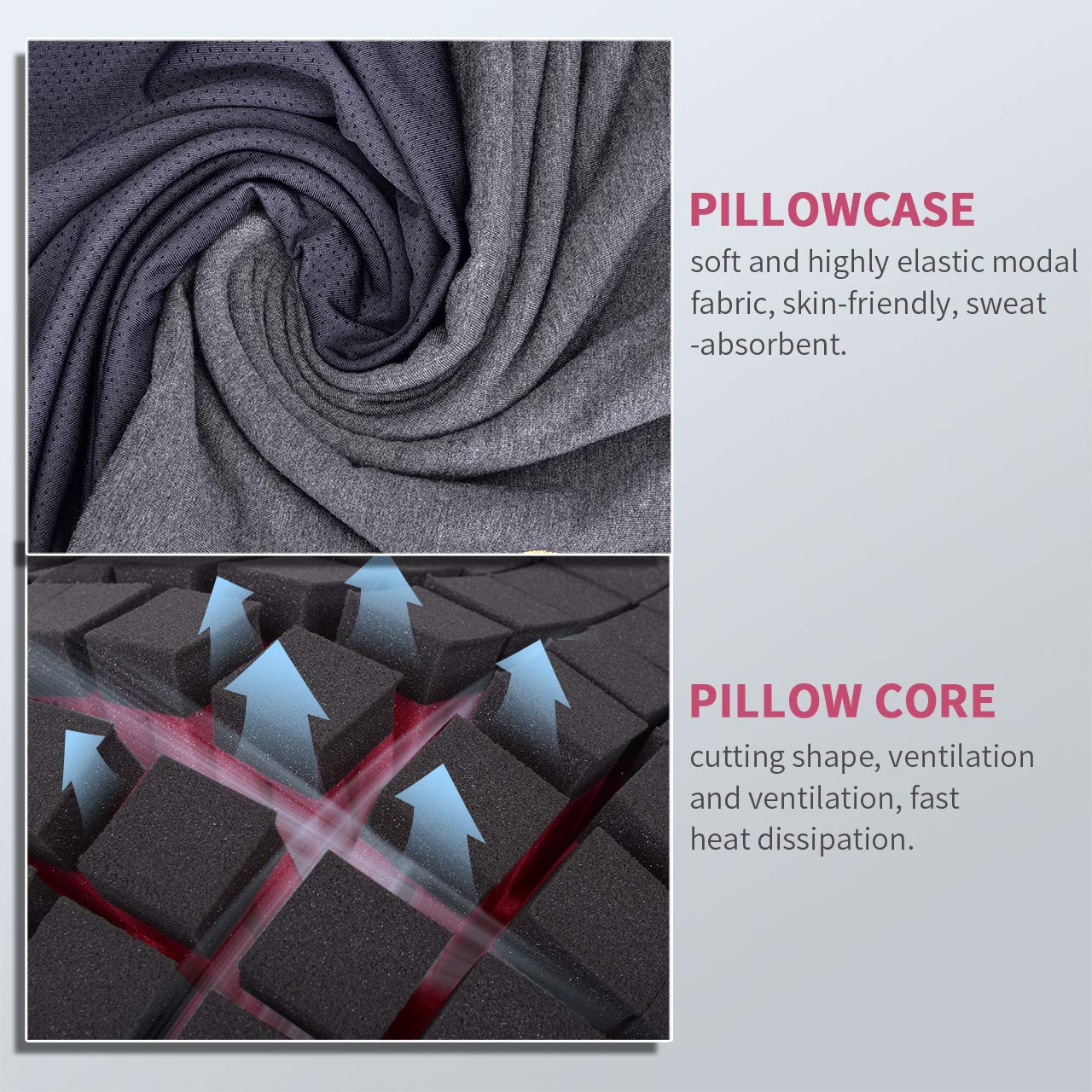 f1f2 memory foam pillow