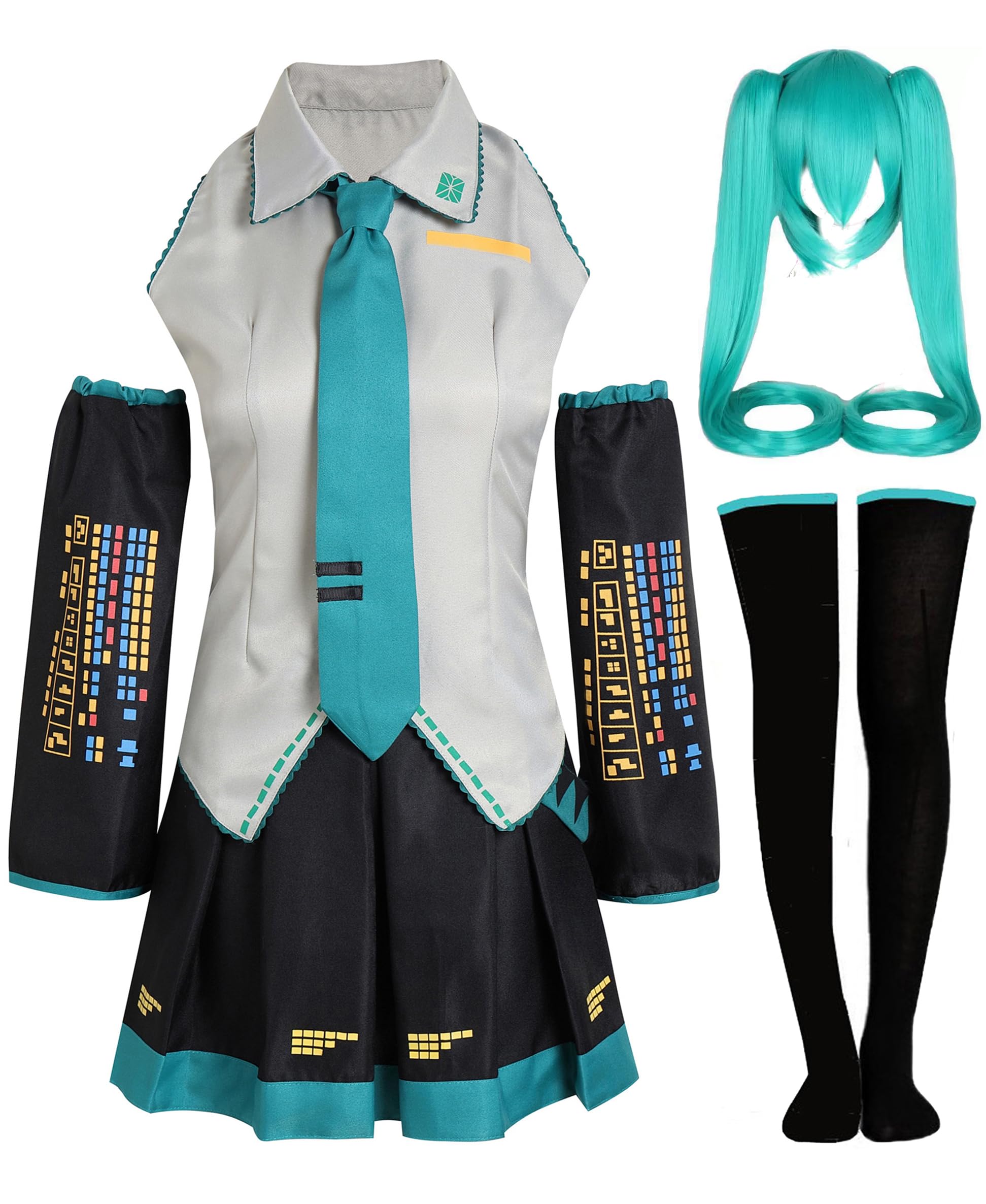 Photo 1 of ZEROGOO Anime Cosplay Costume Outfit Top Skirt Full Set Women Halloween Costume (Gray-black, Small)