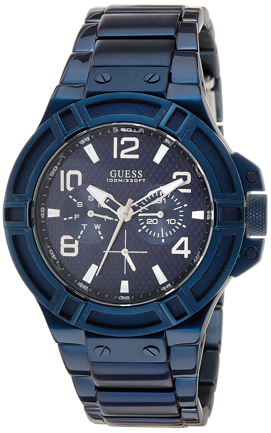 Guess Men's Analogue Quartz Watch with Stainless Steel Strap W0218G4