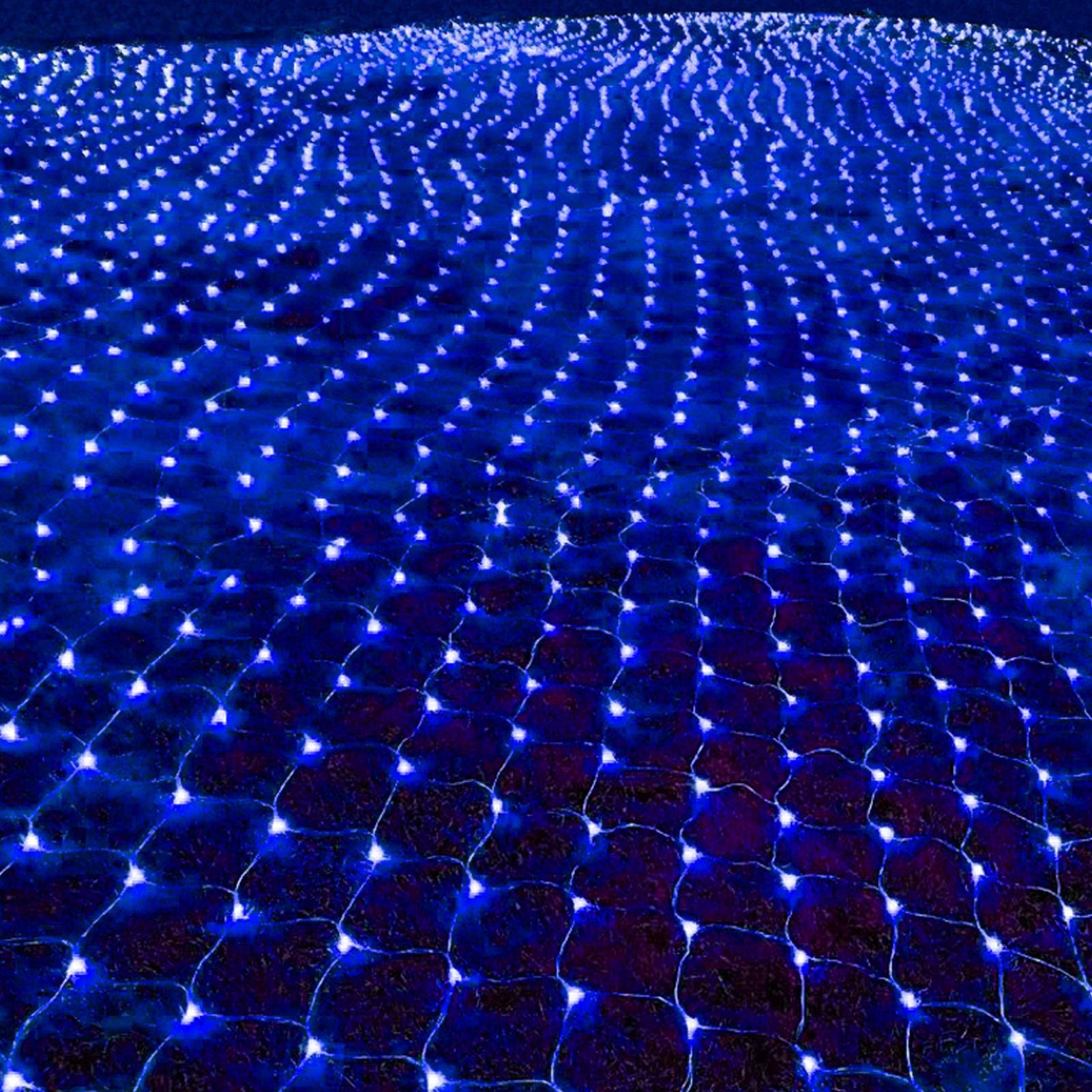198 LED Blue Net Lights Outdoor Mesh Lights 9.8ft x