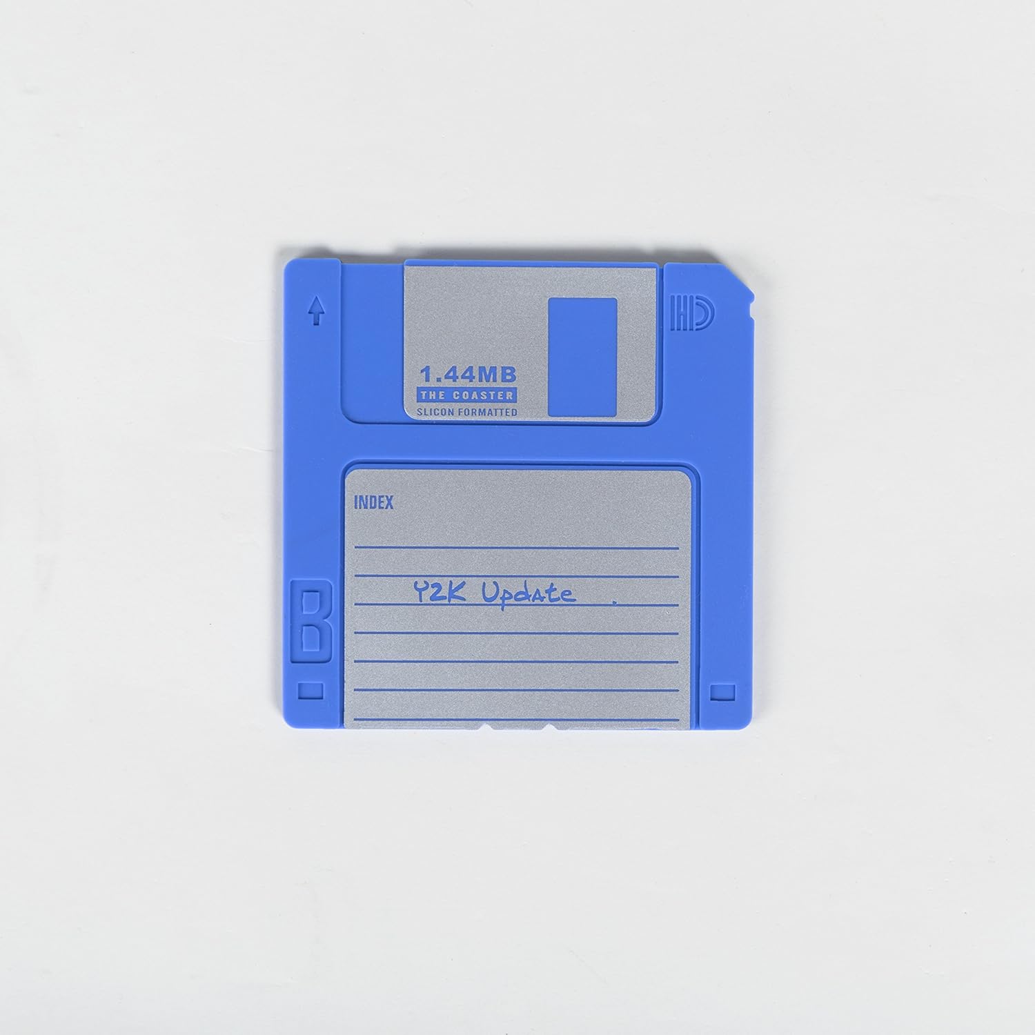 Nerd Retro Floppy Disk Nonslip Silicone Drink Coaster Set by