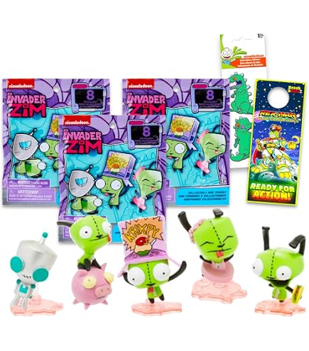 Amazon.com: Invader Zim Mini's Clip-On Key Chain Plush Blind Box
