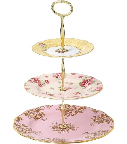 Amazon.com: Royal Albert 100 Years Cake Stand Three-Tier (English