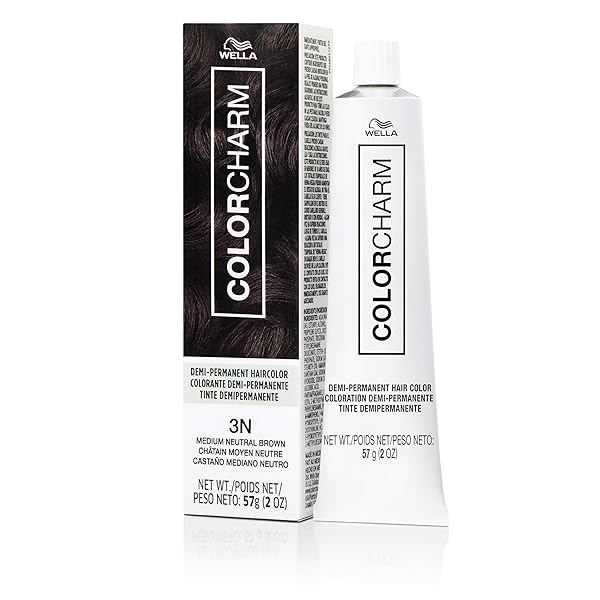 COLORCHARM DEMI PERMANENT HAIR COLOR 3N MEDIUM NEUTRAL BROWN GLOSS, REFRESH AND TONE 2 FL OZ