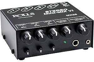 Rolls MX28 MINI-Mix VI Three-Channel True Stereo Line Mixer