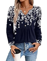 Zeagoo Shirts for Women 2025 Fall Spring Long