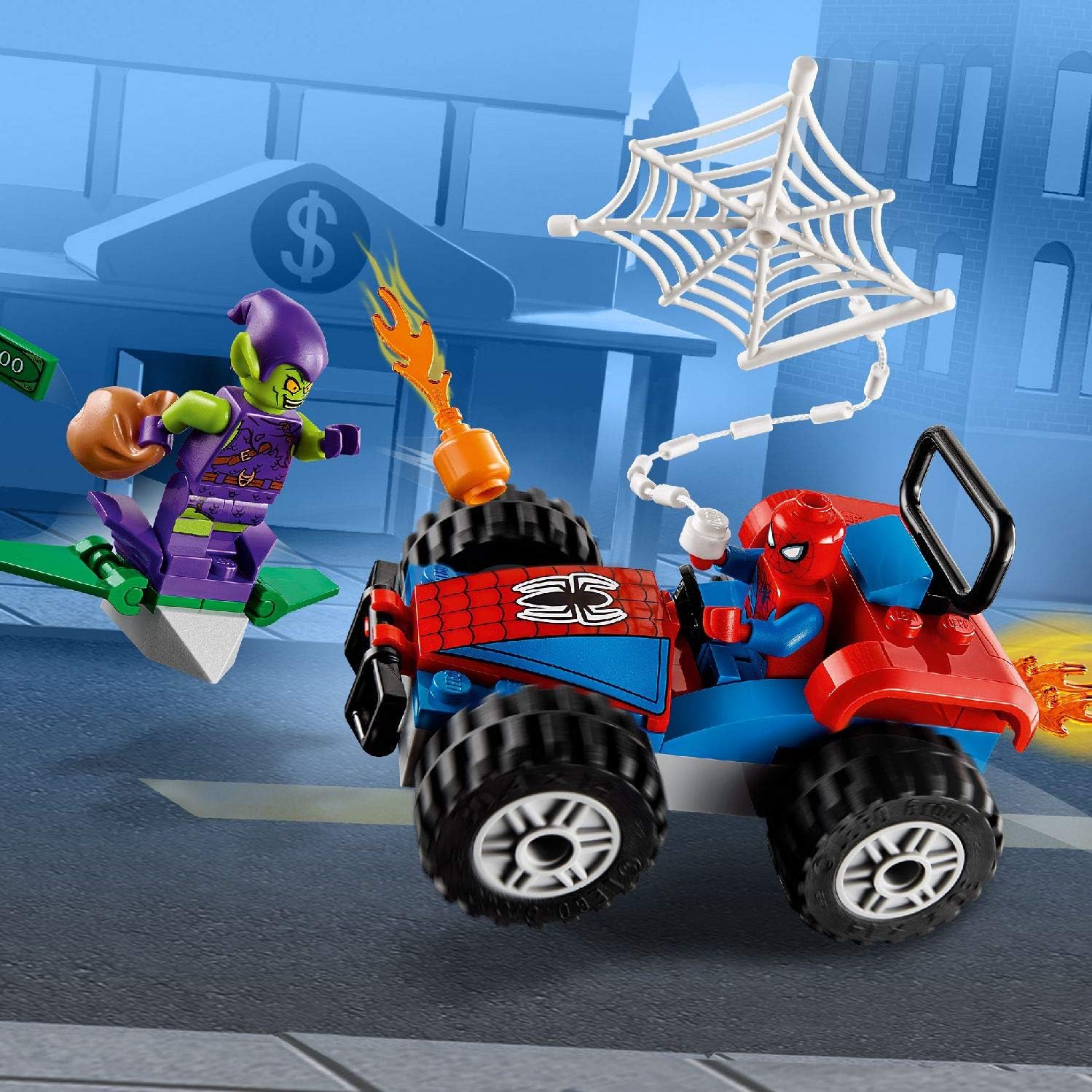 lego superhero spider man toy vehicle