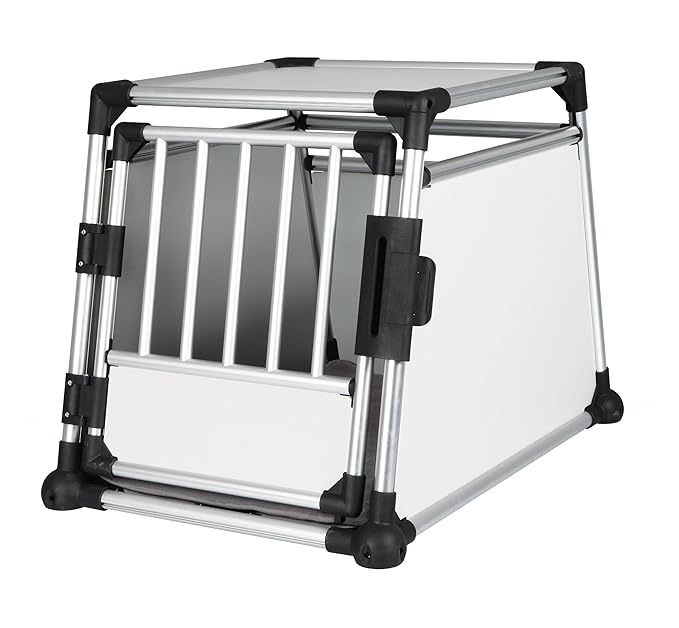 TRIXIE Pet Products ScratchResistant Metallic Crate