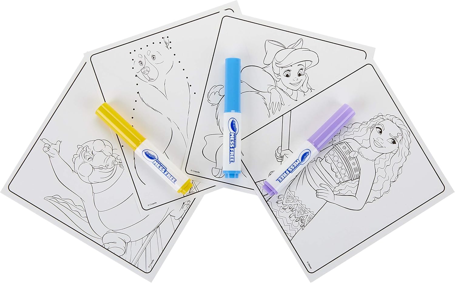 Crayola Color Wonder Disney Princess Coloring & Activity Pad, Mess Free Coloring, Gift for Kids, Age 3, 4, 5, 6, Multi: Toys & Games