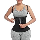 FeelinGirl Waist Trainer Vest for Women Tummy Control Corset Shapewear with Steel Bones Cincher Tank Top Girdle