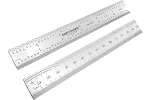 Benchmark Tools 466521 Rigid English/Metric 150 mm / 6 Inch Machinist Rule with MM.5 MM, 1/32 and 1/64 Markings Tempered Stainless Steel Brushed Finish Conforms to EEC-1 Accuracy Standards (1)