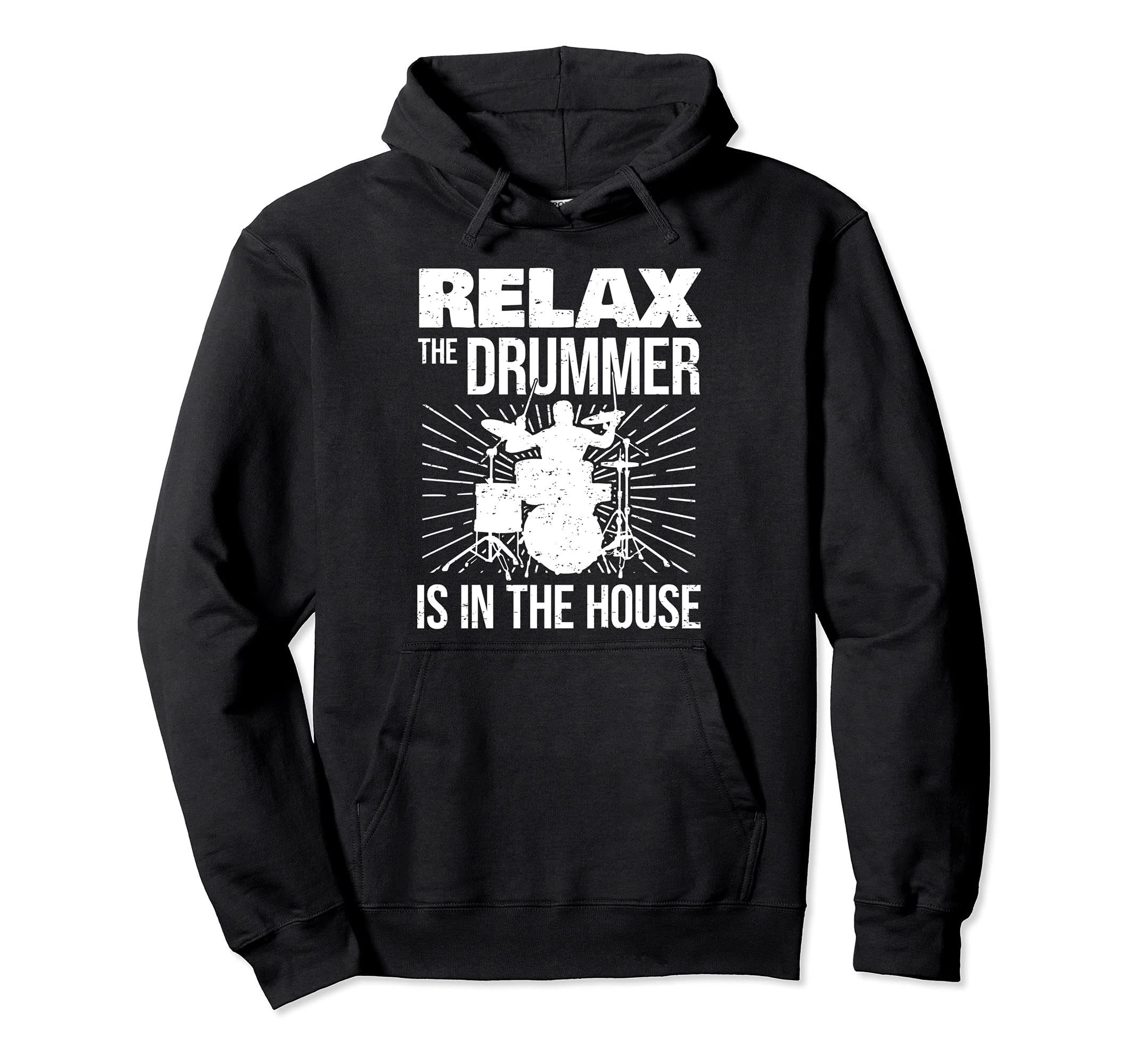 Funny Drummer Drumming Drums Percussion Saying I Relax Pullover Hoodie