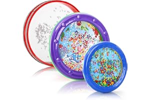ZOOFOX 3 Pieces Wave Bead Drum