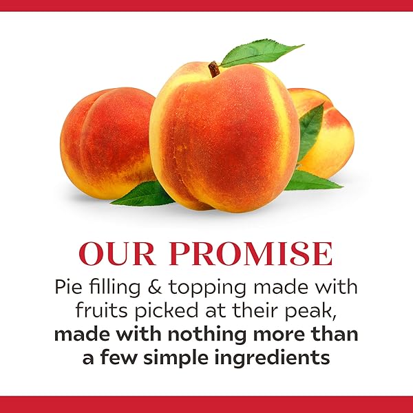DUNCAN HINES COMSTOCK SIMPLY PIE FILLING & TOPPING, PEACH, 21 OZ