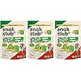 Snak Club Tajin Apple Rings Gummy Candy, Fruit Candy Gummies with Chili and Lime Seasoning, Mild, Gluten-Free and Vegan Snacks, 11 oz Resealable Bags, 3 Pack