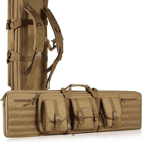 VEVOR Rifle Bag, Tactical Double Long Gun Bag, Soft Rifle Case with ...