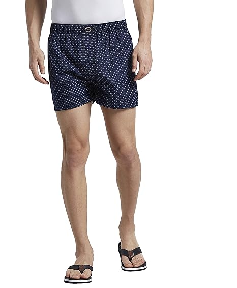 bare denim boxer shorts