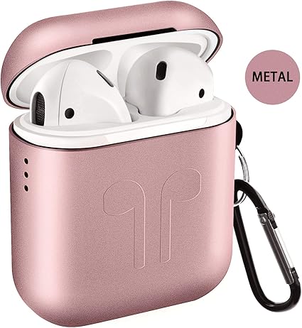 Metal Airpods Case 2019 Newest Full Protective Skin Cover Accessories Kits Compatible Airpods 1&2 Charging Case[Not for Wireless Charging Case] best AirPods case