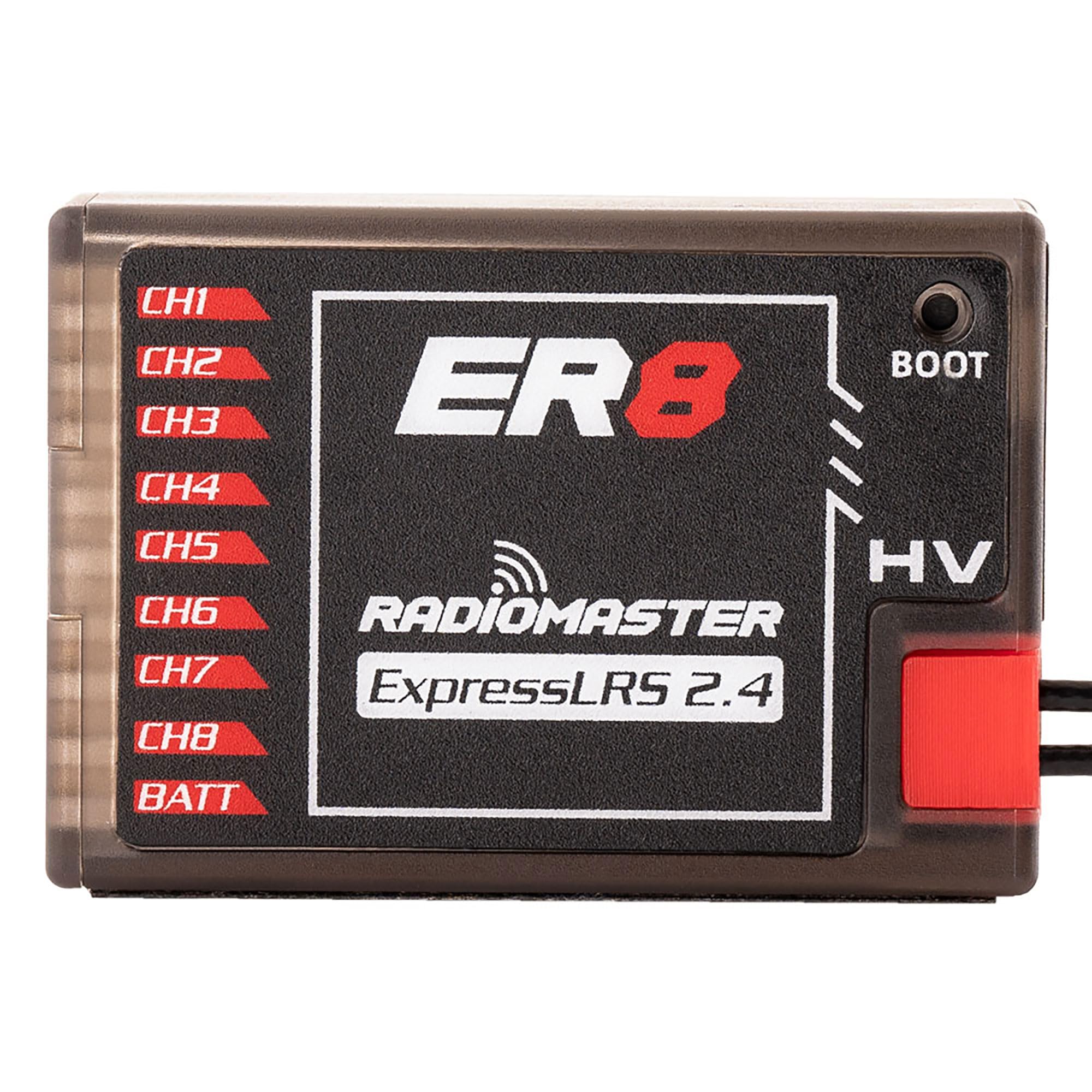 Photo 1 of RadioMaster ER8 ELRS PWM Receiver: 2.4GHz 8Ch ExpressLRS Receiver Nano Module for Fixed Wing RC Vehicles by Speedybee