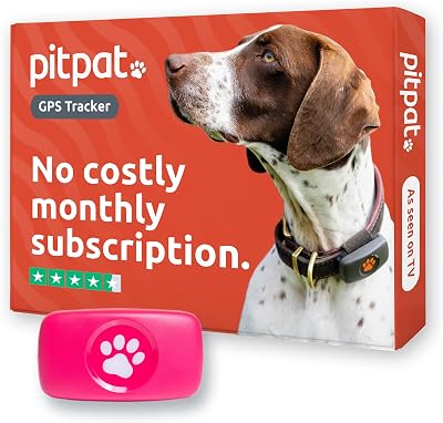 PitPat GPS Dog Tracker No Monthly Fees Pink - Satellite Live Tracking