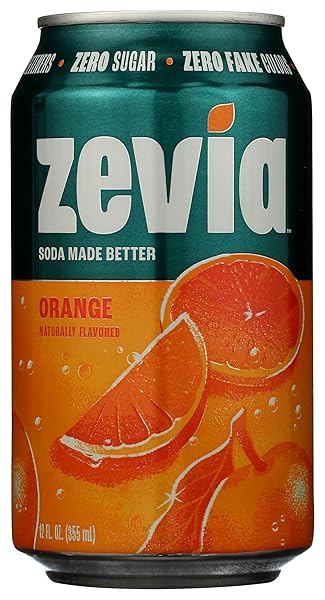 ZEVIA ZERO SUGAR ORANGE FLAVOURED SODA 355ML –...