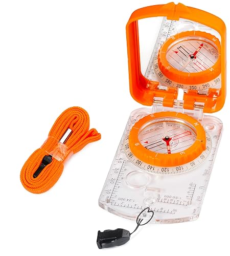 Sighting Compass Mirror Adjustable Declination - Boy Scout Compass ...