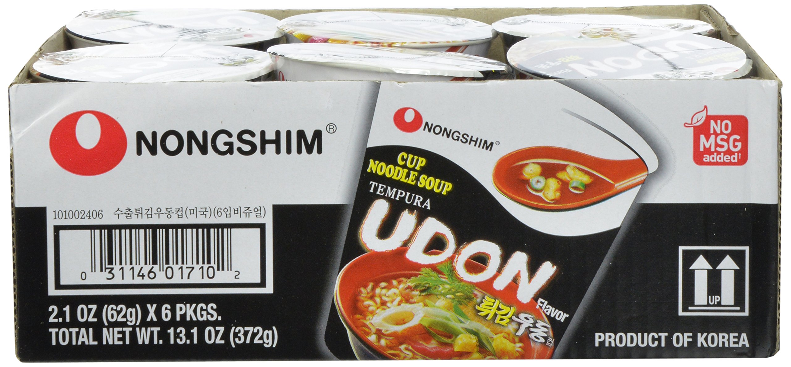 NongShim Cup Noodle Soup, Tempura Udon, 2.1 Ounce (Pack of 6) Buy