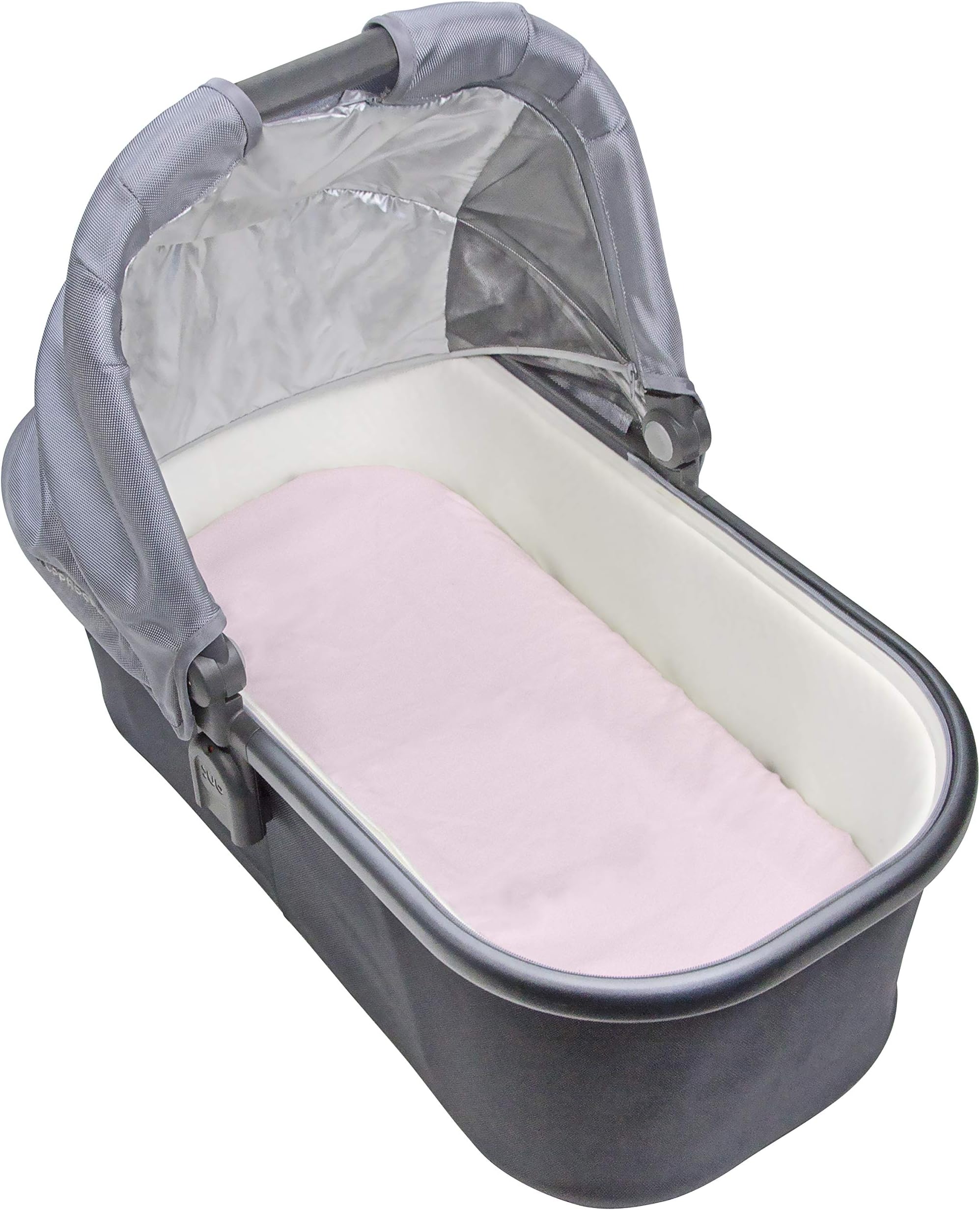 Kushies Baby Fitted Bassinet Sheet, Pink Solid