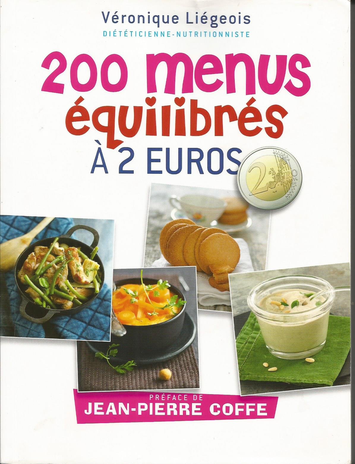 Amazon Fr 200 Menus Equilibres A 2 Euros Livres